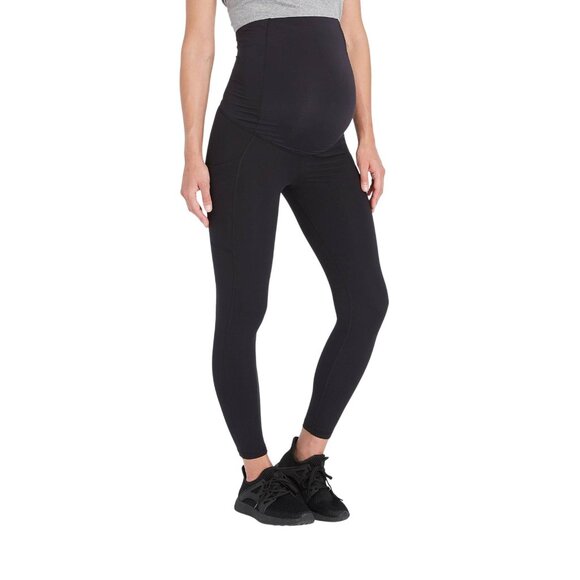 NWT Isabel Maternity Over Belly Active Maternity Leggings 82497913 Black L - Picture 3 of 9